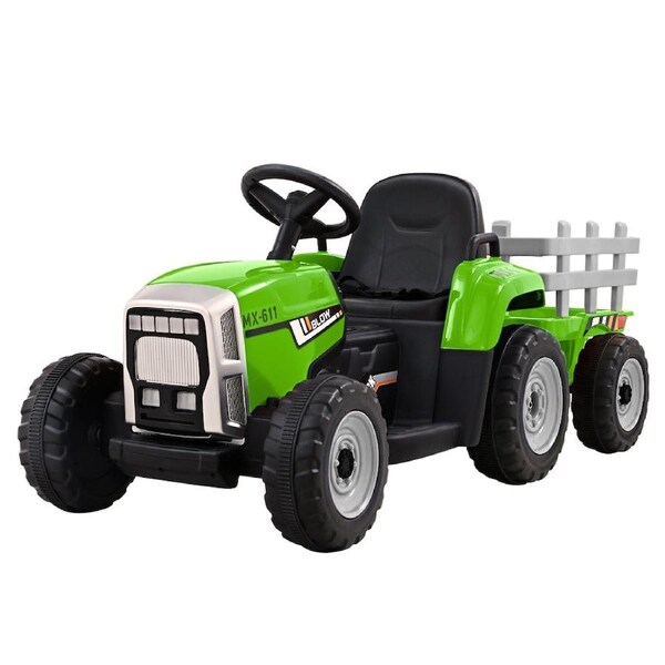 Rigo Ride On Car Tractor Toy Kids Outdoor Electric Cars 12V Battery Children Green