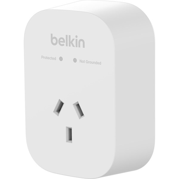 Belkin Connect 1-Outlet Compact Portable Surge Voltage Protector White