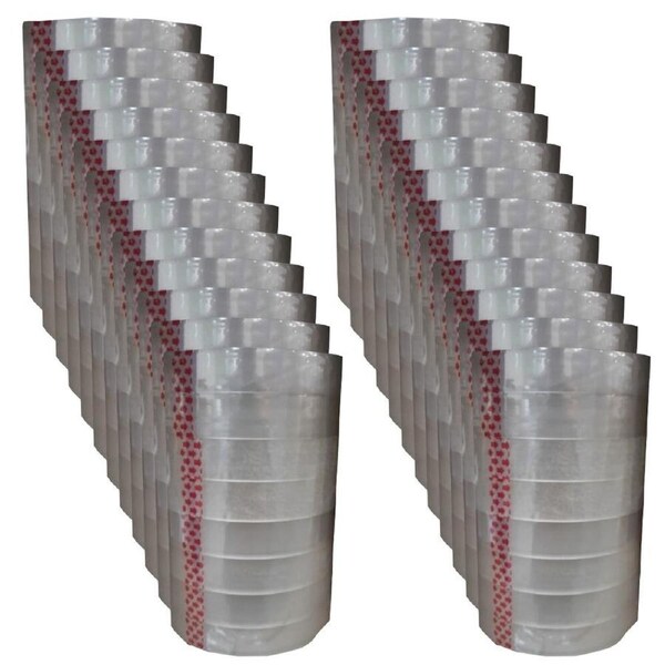 24x 8PK Gusspak Large Core Sticky Cello Packaging Adhesive Tape 18mm x 66m