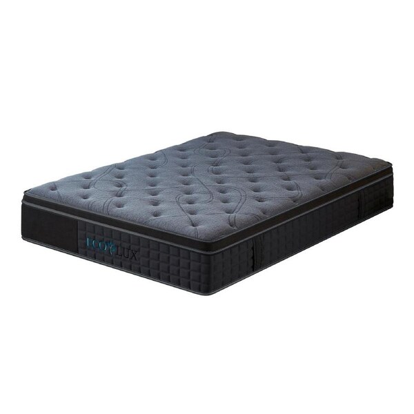 Eco Lux Edge Support Euro Top 7-Zone Pocket Spring Mattress Plush Medium Firm Single
