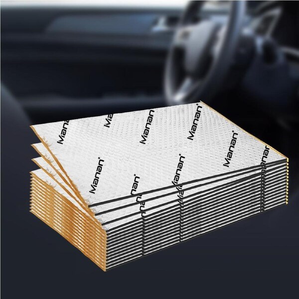 Manan Butyl Sound Deadener Insulation Mat 2? (50cm × 40cm, 10 Pcs)