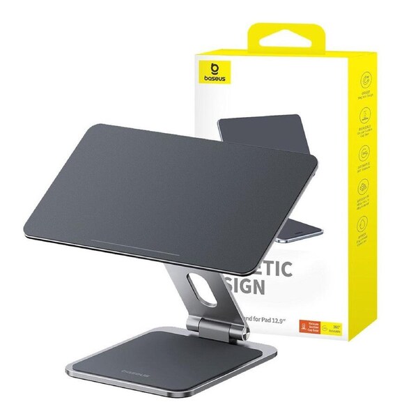 Baseus MagStable Series Magnetic Tablet Stand for iPad 12.9"-Space Grey