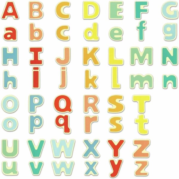 Hape - Magnetic Alphabet Letters (52 pieces)