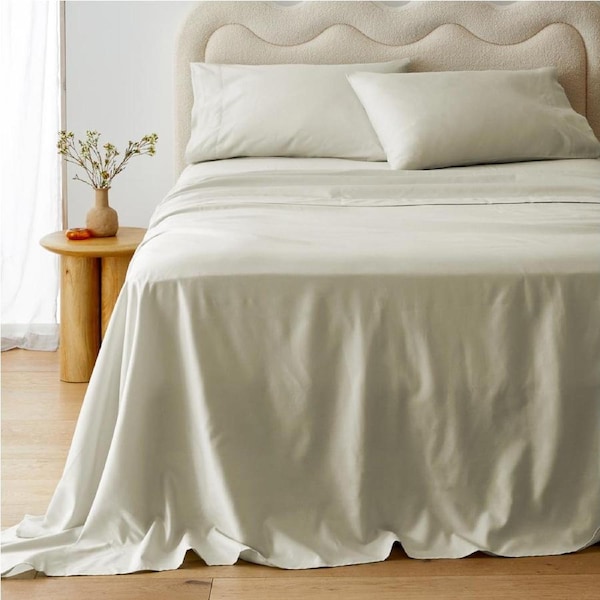 MyHouse Luxe 1200TC Sheet Set - Pearl - Super King