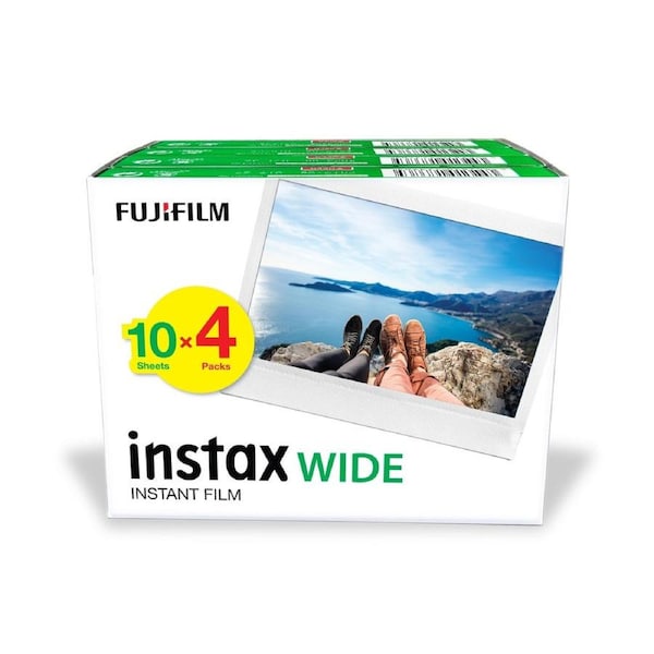 FujiFilm Instax Wide 40Pk Film - White
