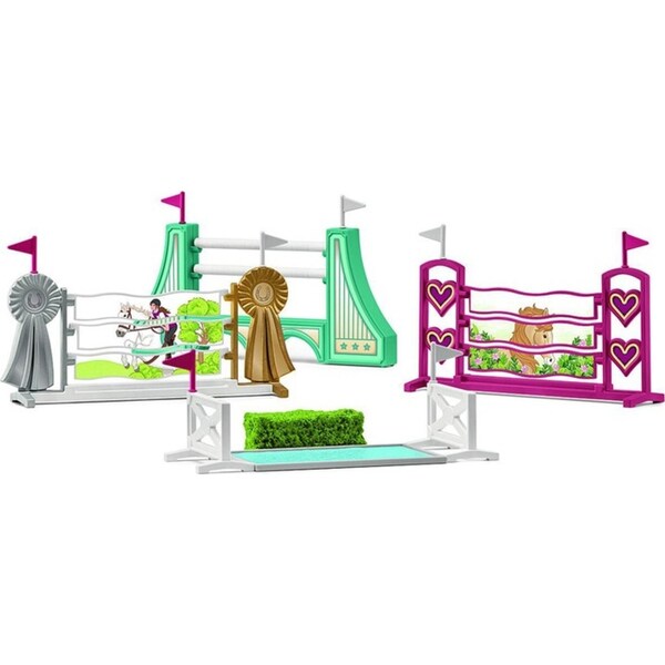 30pc Schleich Horse Obstacle Course Accessories Kids/Children Toy Set 5-12y