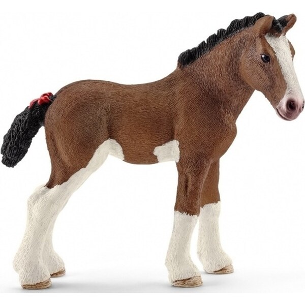 Schleich 3.4'' Clydesdale Foal Horse Animal Action Figure Kids/Children Toy 3-8y