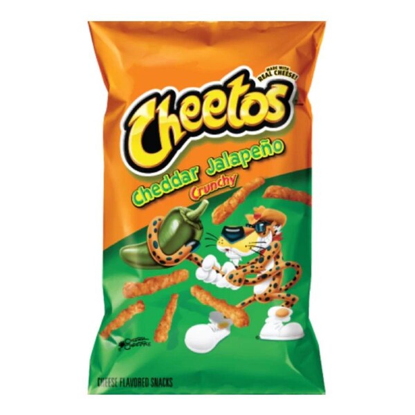 10 Pack x Cheetos Crunchy Cheddar Jalapeno Flavoured Snacks 226g