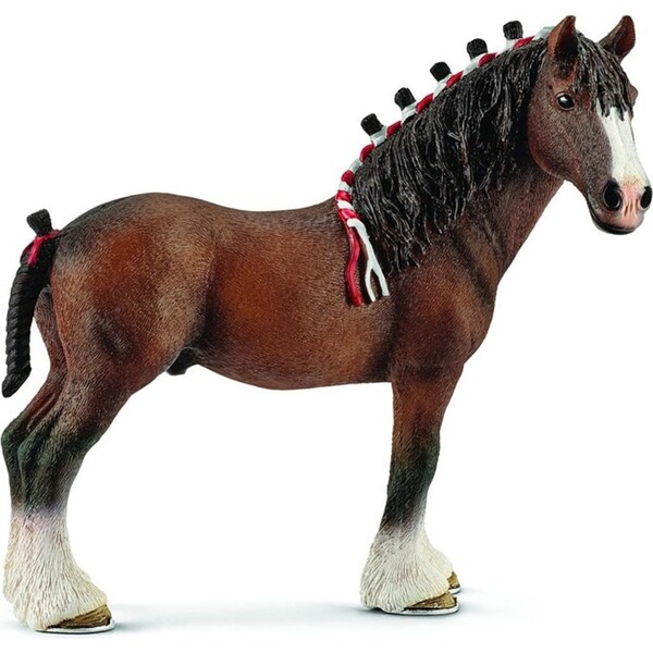 Schleich 5'' Clydesdale Gelding Animal Action Figure Kids/Children Toy 3-8y