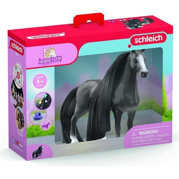 8pc Schleich Beauty Horse Quarter Mare w/ Accessories Kids Figure Play Toy 3-8y