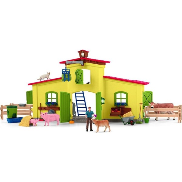 92pc Schleich Large Farm w/ Animals & Accessories Kids Figure Toy Play Set 3+