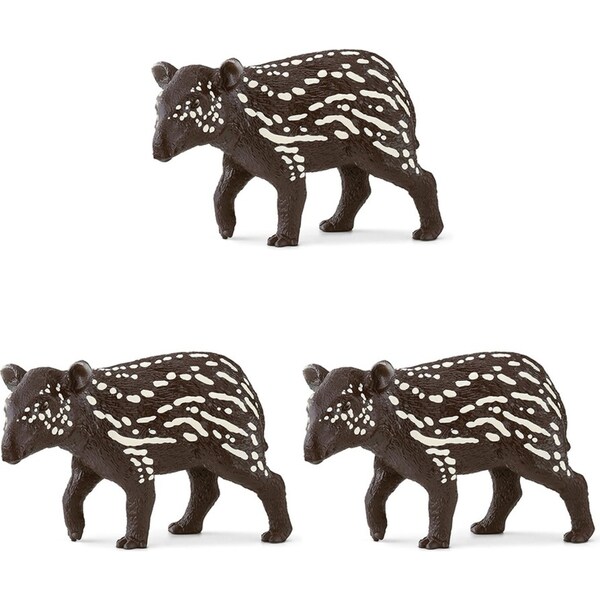 3x Schleich 2.1'' Tapir Baby Wildlife Animal Action Figure Kids/Child Toy 3-8y