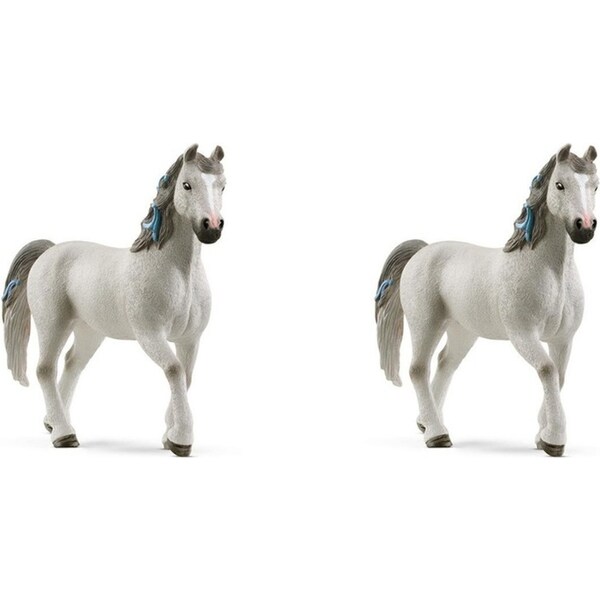 2x Schleich Quarter Horse Gelding Animal Action Figure Kids/Children Play Toy 3+