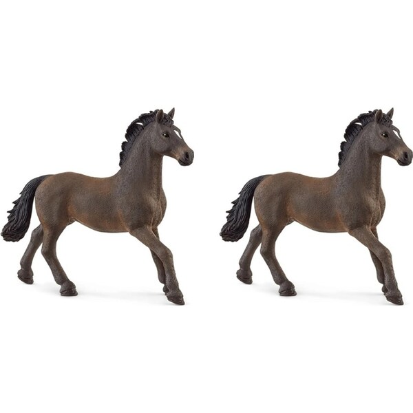 2x Schleich 5.5'' Oldenburger Stallion Animal Action Figure Kids/Child Toy 5-12y