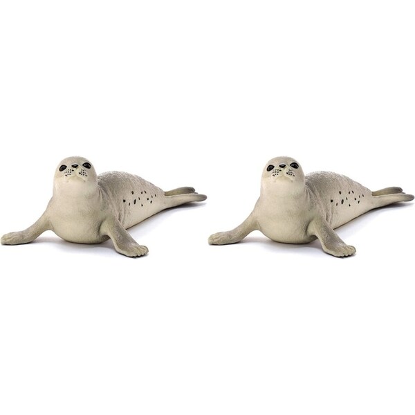 2x Schleich 4.4'' Seal Animal Action Figure/Figurine Kids/Children Play Toy 3-8y