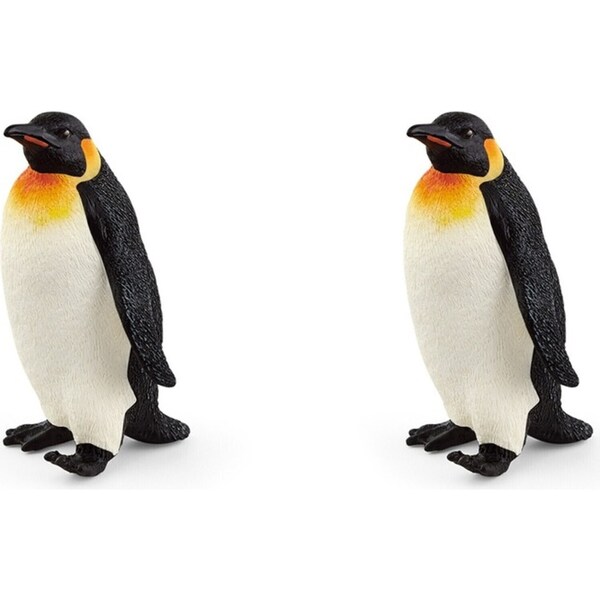 2x Schleich 2'' Emperor Penguin Animal Action Figure/Figurine Kids Play Toy 3-8y