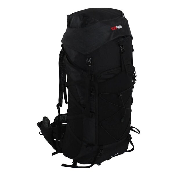 Black Wolf Falcon 60L Hiking Backpack - Jet Black