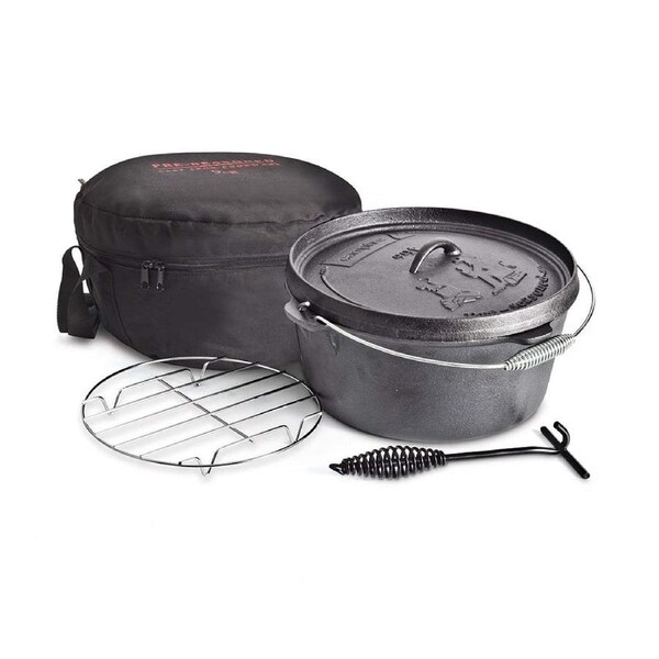 Campfire 9 Quart Dutch Oven Set - Black