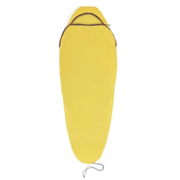 Sea to Summit Reactor Unisex Fleece Sleeping Bag Liner - Compact Mummy w/ Drawcord - Yellow