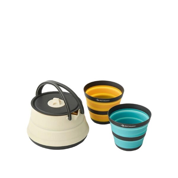 Sea to Summit Frontier 3 Piece Ultralight Collapsible Kettle 2 Person Cook Set