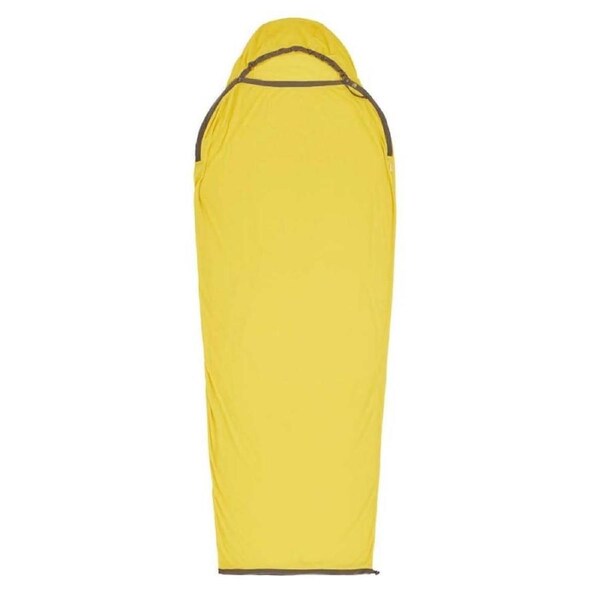 Sea to Summit Reactor Unisex Fleece Sleeping Bag Liner - Standard Mummy w/ Drawcord - Yellow