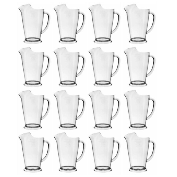 Crown Polycarb Jug with Ice Lip 1140ml - Set of 12