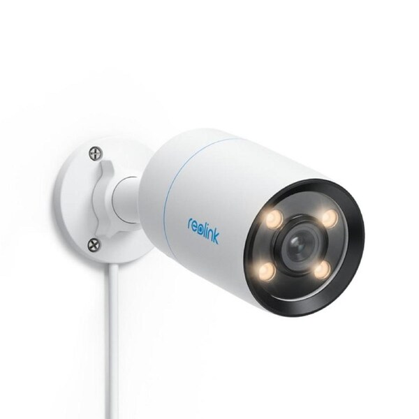 Reolink 2K F1.0 ColorX Full Color Night Vision PoE Security Camera, 3000K Adjustable Warm Light, Person/Vehicle/Pet Detection, Two-Way Audio, CX410