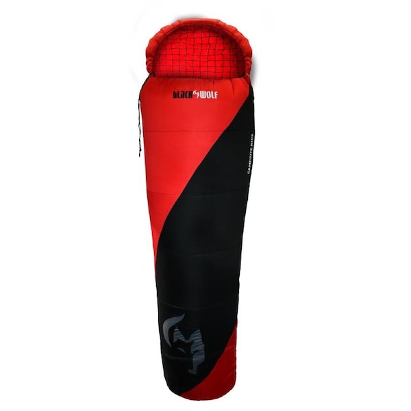 Black Wolf Campsite Summer Series Kids +10 Sleeping Bag - True Red