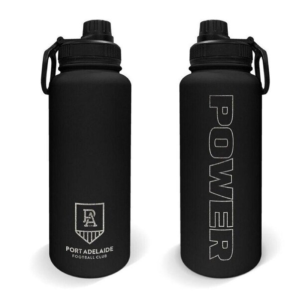 AFL Stainless Steel 960mL Drink Bottle - Port Adelaide Power