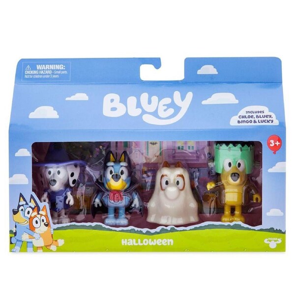 Bluey Halloween Action Figure 4 Pack