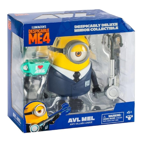 Despicable Me 4 AVL Mel Despicably Deluxe Minion Collectible Figure