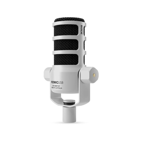 Rode PodMic USB and XLR Dynamic Broadcast Microphone - White