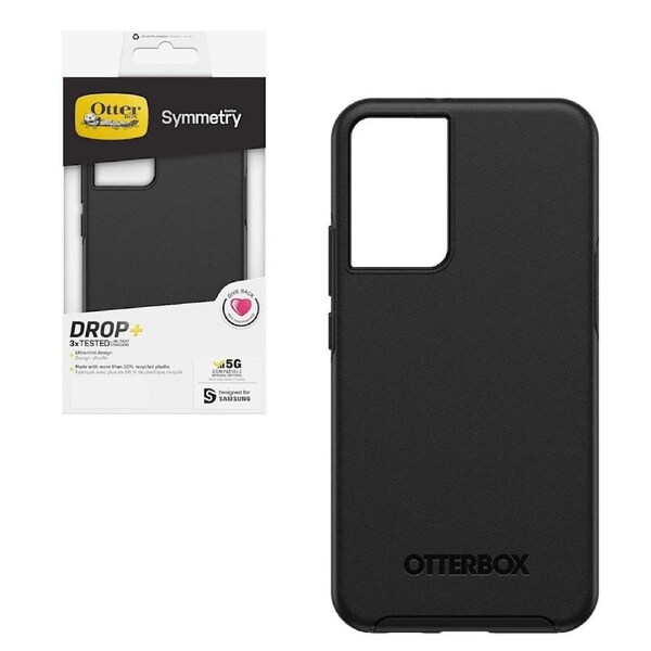 OtterBox Symmetry Phone Case for Samsung Galaxy S22+ Black
