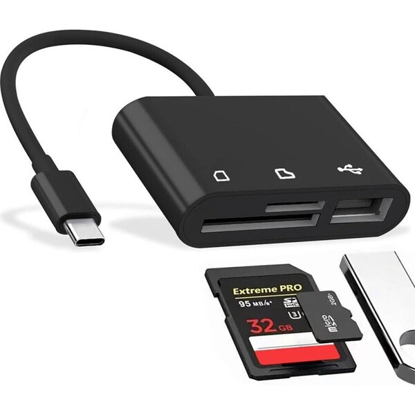 Multifunctional Card Reader USB Micro Adapter SD TF High-Speed Data Transfer