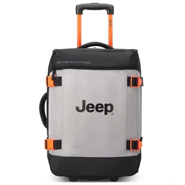 Jeep 55 cm 2-Wheel Rolling Duffle Bag - Grey Drizzle (JS007C)