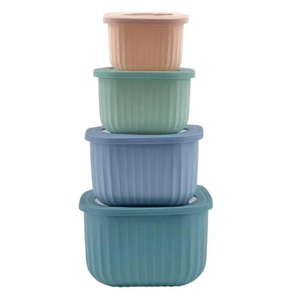 4 Pcs Cook Easy Square Nested Food Storage Set