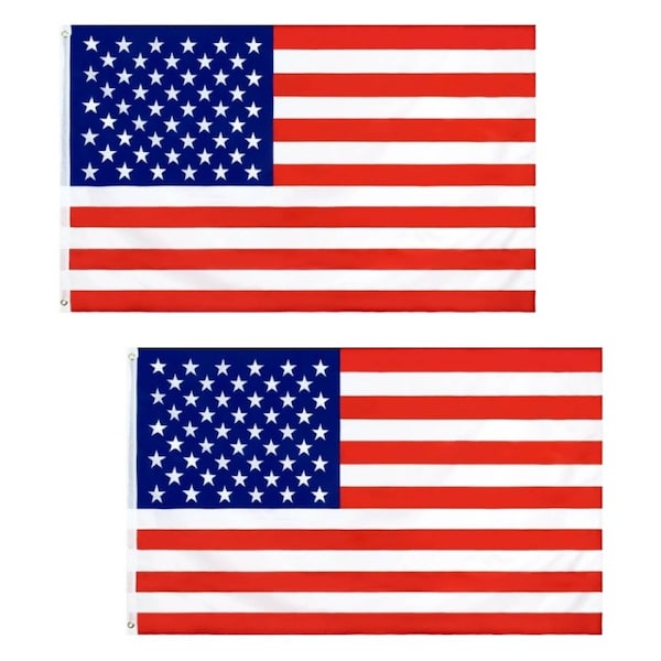 2-PACK Large American USA Flag Pride Heavy Duty Outdoor 90cm x 150cm United States