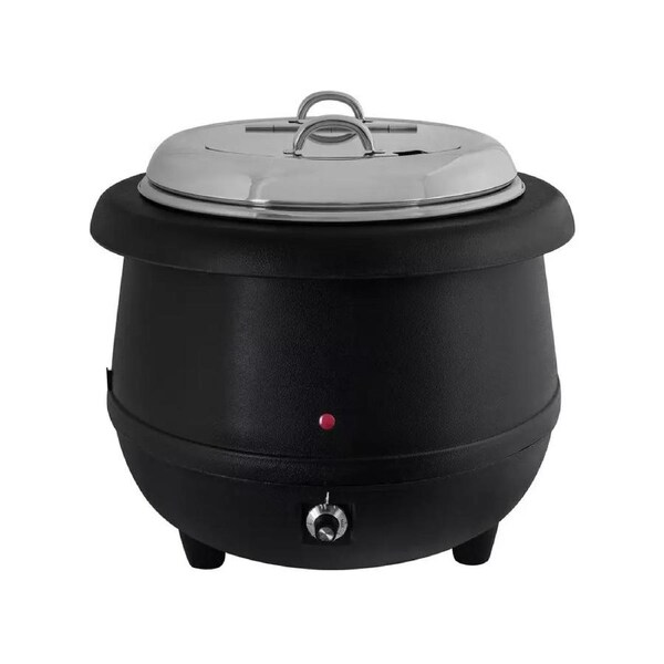 Sunnex 10L Soup Warmer - Black Commercial Sauce Curry Mulled Wine Candle Wax