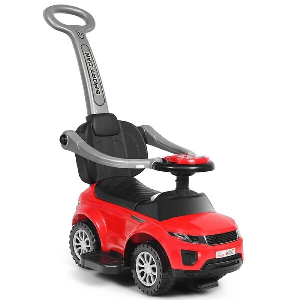 Costway Ride On Push Car Sliding Walking Car Toy w/Guardrails Red