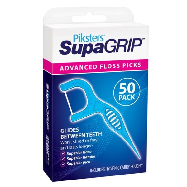 Piksters SupaGRIP Floss Picks 50 Pack