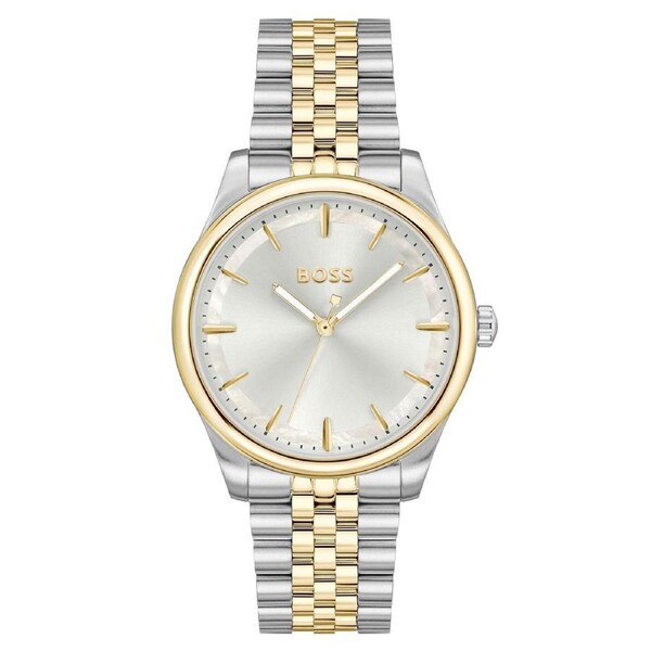 BOSS by Hugo Boss Two-Tone Steel Silver MOP Dial Women's Watch - 1502779