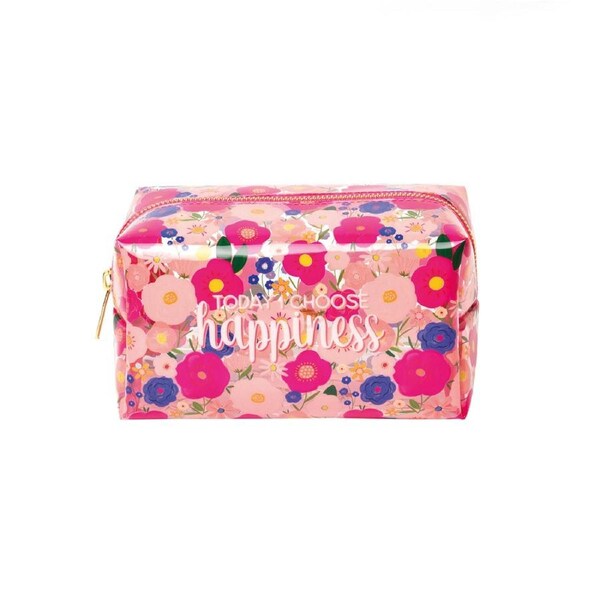 Legami Makeup Bag Cosmetic/Toiletry Travel Carry/Pouch w/ Zipper 18cm Flowers
