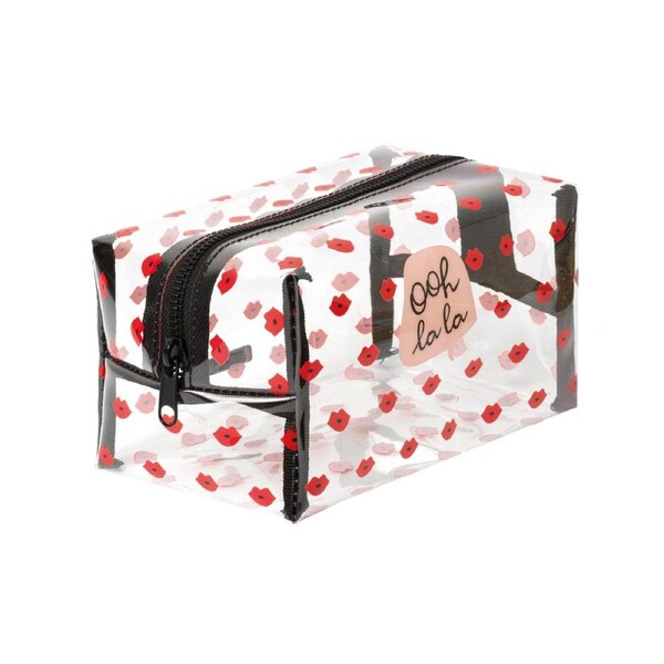Legami Makeup Bag Cosmetic/Toiletry Travel Carry/Pouch w/ Zipper 18cm Lips