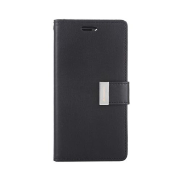 iPhone 13 Pro Compatible Case Cover With Rich Diary - Black
