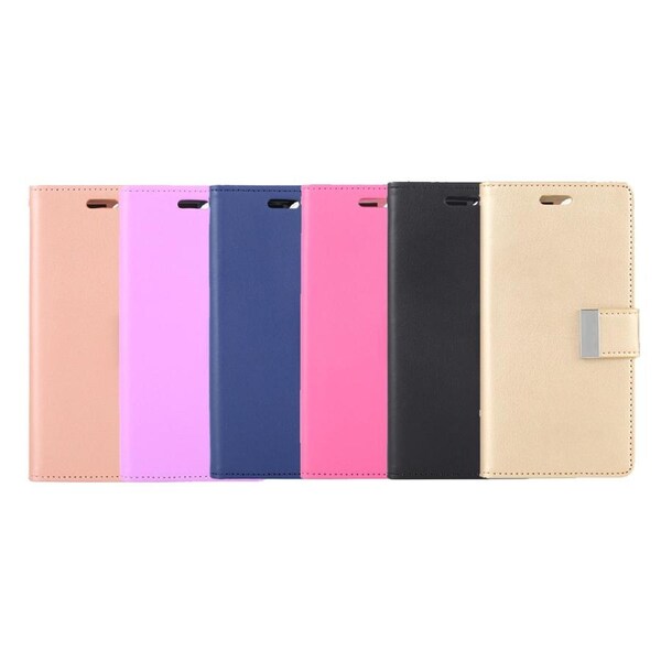 iPhone 13 Pro Compatible Case Cover With Rich Diary - Navy