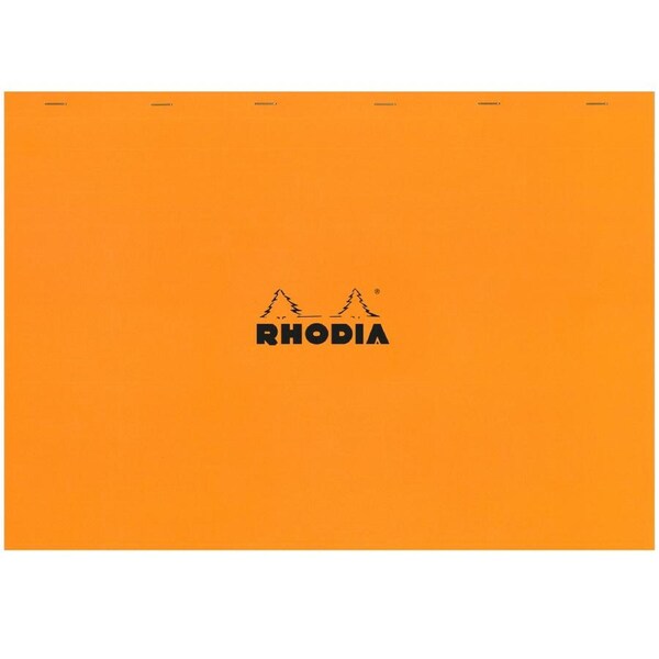 Rhodia No.38 Top Stapled A3+ Notepad Office Stationery Note Pad 5x5 Grid Orange