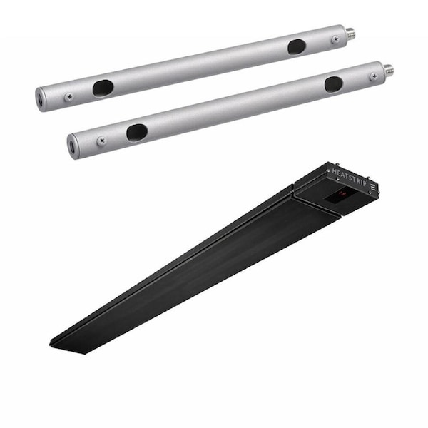 Heatstrip 3200W 13.3A 50Hz IP55 Classic Heater & 30cm 2pc Heater Mount Pole Kit