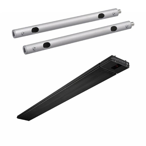 Heatstrip 3200W 13.3A Classic Heater w/Remote & 120cm 2pc Heater Mount Pole Kit