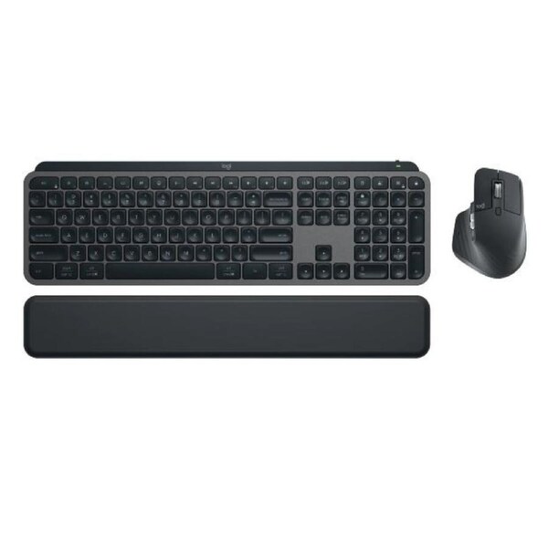 Logitech MX KEYS S COMBO Performance Combo: MX Master 3S, MX Keys S & MX Palm Rest 8000 DPI (Graphite)