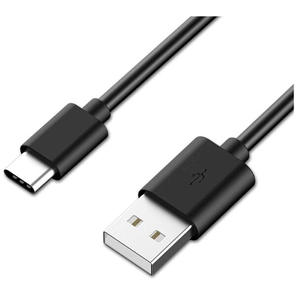 Astrotek 1m USB-C Type-C Data Sync Charger Cable Black Strong Braided Heavy